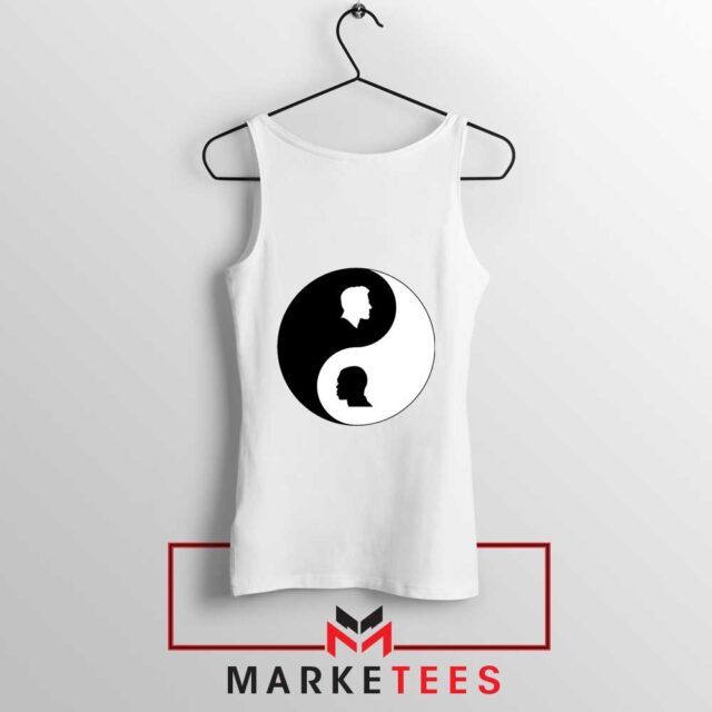No To Racism Yin Yan Symbol Tank Top Black History Tops S-3XL