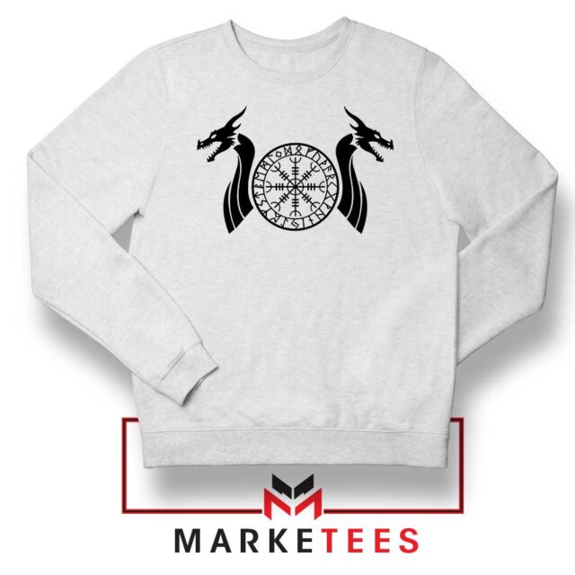 Norse Dragon Sweatshirt Helm of Awe Sweaters S-2XL