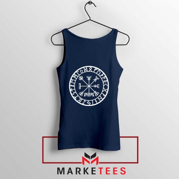 Norse Vegvisir Navy Blue Tank Top