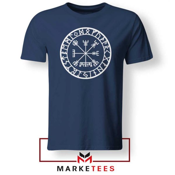 Norse Vegvisir Navy Blue Tshirt