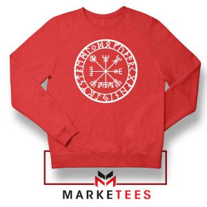 Norse Vegvisir Red Sweatshirt