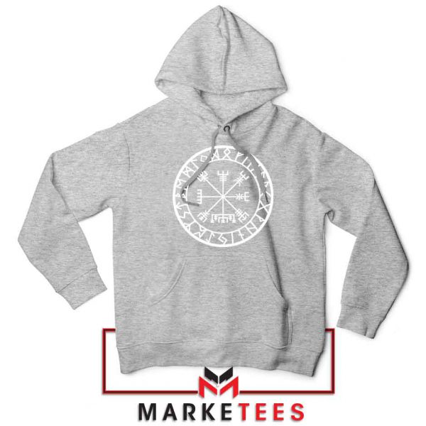 Norse Vegvisir Sport Grey Hoodie