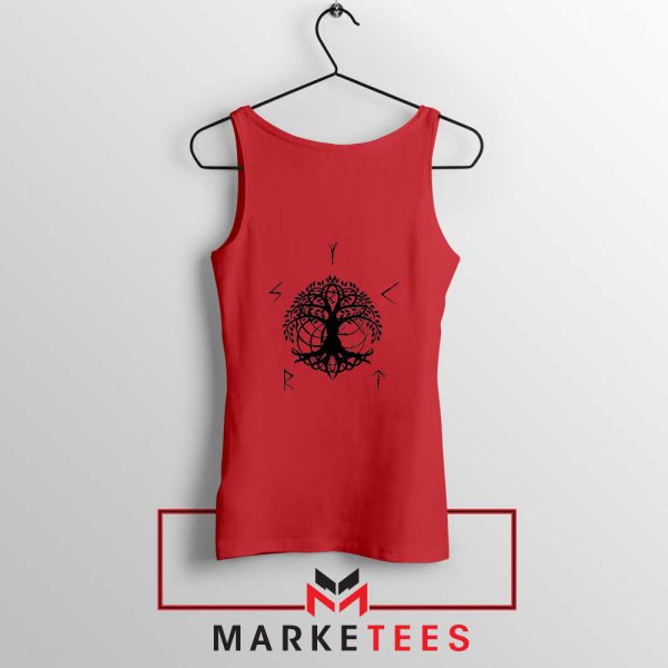 Norse Yggdrasill Red Tank Top