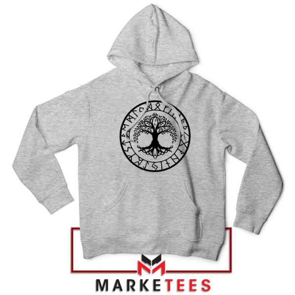 Old Norse Yggdrasill Sport Grey Hoodie