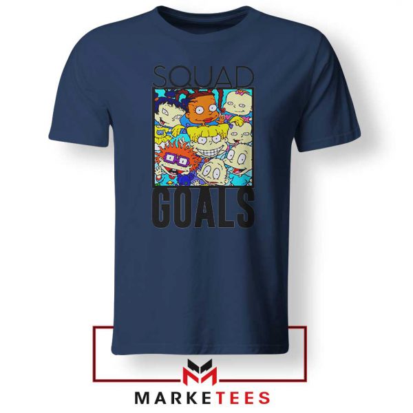 Rugrats Squad Goals Navy Blue Tshirt
