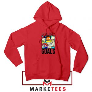 Rugrats Squad Goals Red Hoodie