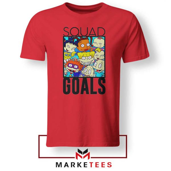 Rugrats Squad Goals Red Tshirt