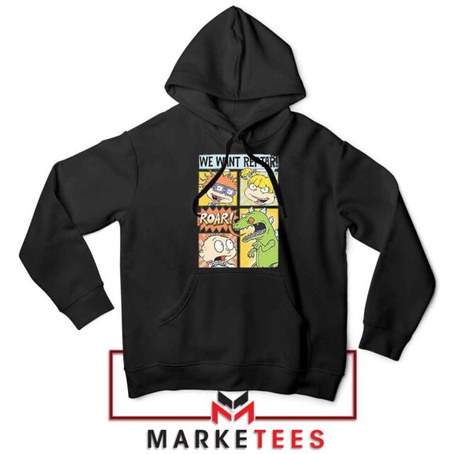 Rugrats We Want Reptar Hoodie Cartoon Merch Hoodies S-2XL