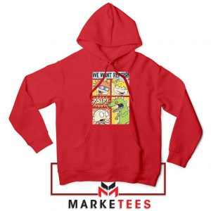 Rugrats We Want Reptar Red Hoodie