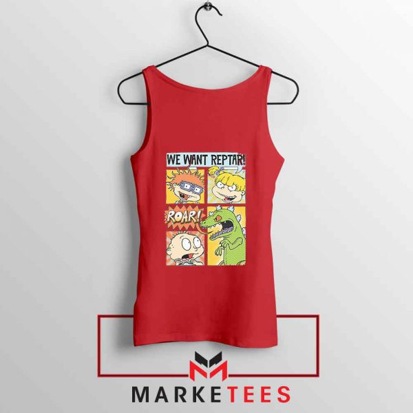 Rugrats We Want Reptar Red Tank Top