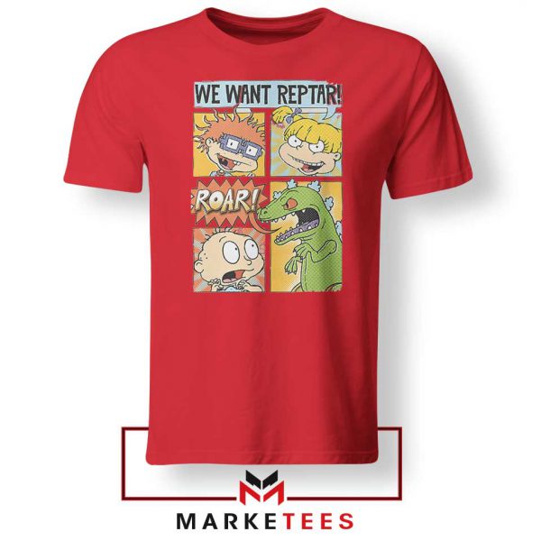 Rugrats We Want Reptar Red Tshirt