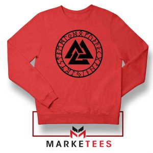 The Valknut Symbol Red Sweatshirt