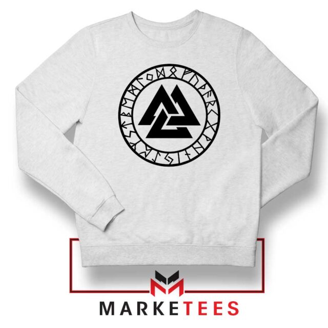 The Valknut Symbol Sweatshirt Modern Norwegian Sweaters S-2XL
