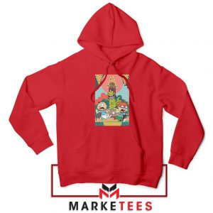 Tommy And Chuckie Run Away Red Hoodie