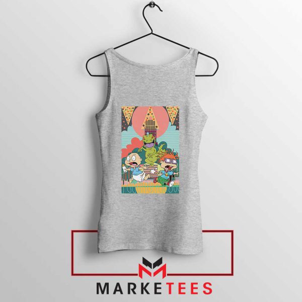 Tommy And Chuckie Run Away Sport Grey Tank Top