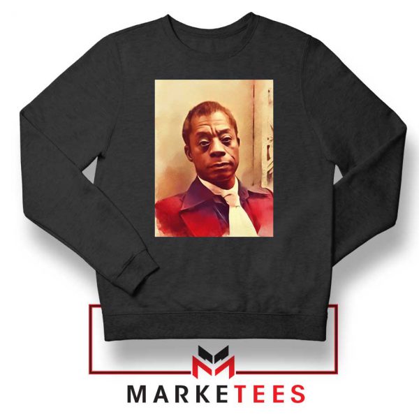 Baldwin American Novelist Black Sweatshirt