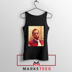 Baldwin American Novelist Black Tank Top