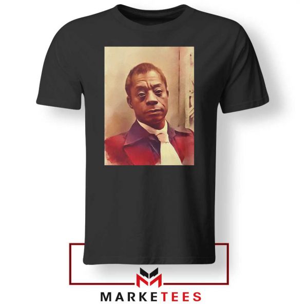 Baldwin American Novelist Black Tshirt