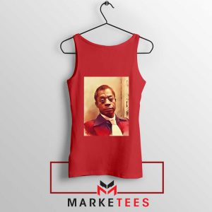 Baldwin American Novelist Red Tank Top