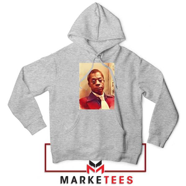 Baldwin American Novelist Sport Grey Hoodie