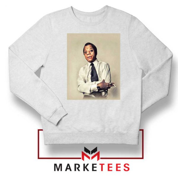 Baldwin Playwright White Sweatshirt