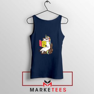 Believe Your Self Navy Blue Tank Top