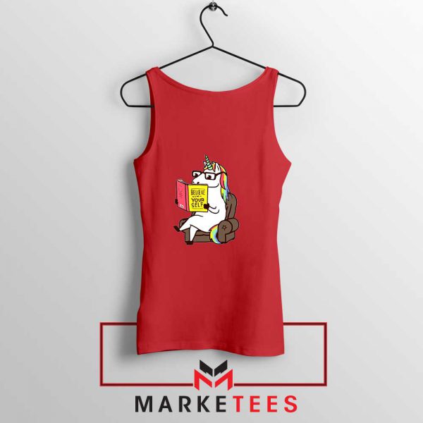 Believe Your Self Red Tank Top