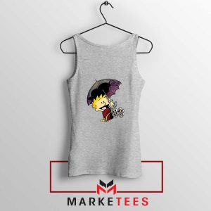 Calvin Hobbes Umbrella Sport Grey Tank Top