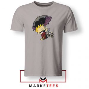 Calvin Hobbes Umbrella Sport Grey Tshirt