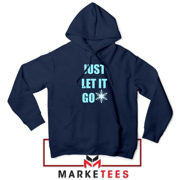 Cheap Just Let It Go Navy Blue Hoodie