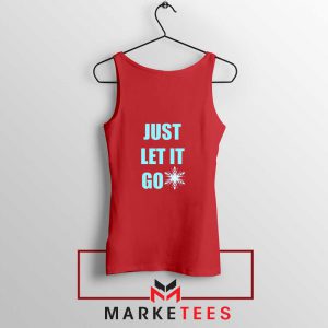 Cheap Just Let It Go Red Tank Top