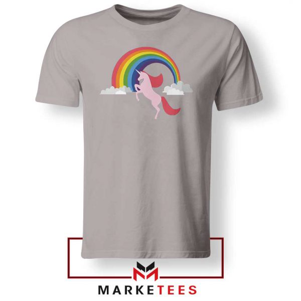 Cheap Rainbow Unicorn Sport Grey Tshirt