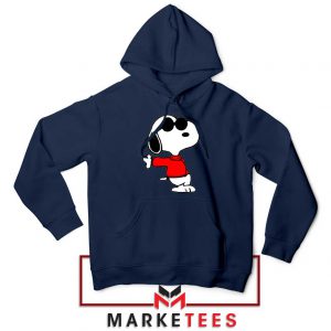 Cool Snoopy Navy Blue Hoodie