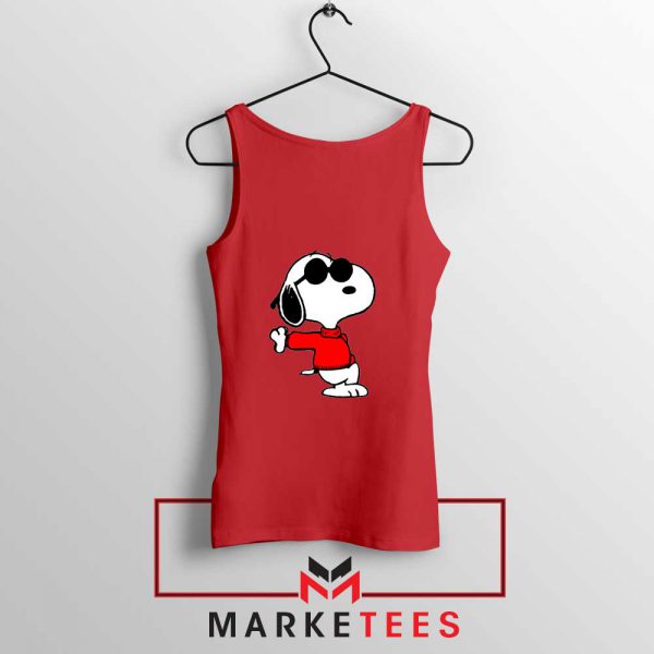 Cool Snoopy Red Tank Top