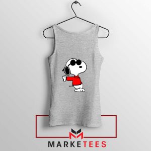 Cool Snoopy Sport Grey Tank Top