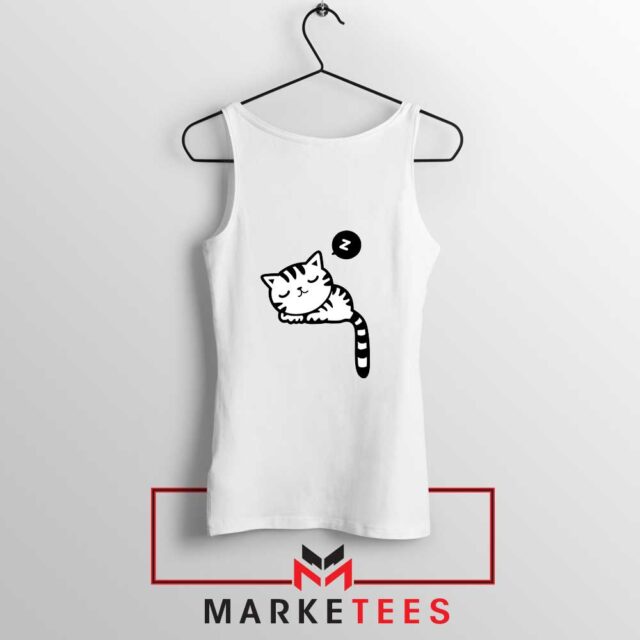 Sleeping Cat Aesthetic Tank Top