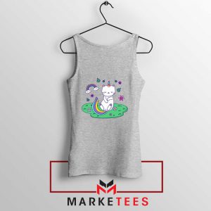 Dabbing Cat Unicorn Sport Grey Tank Top