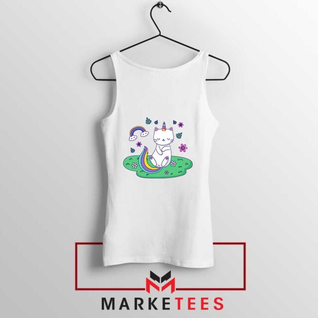 Fun Dabbing Cat Unicorn Sleeveless Shirt