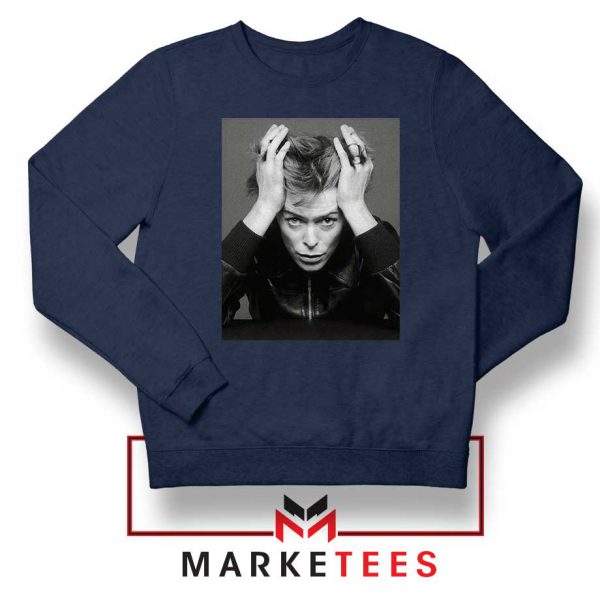 David Bowie Blackstar Navy Blue Sweatshirt