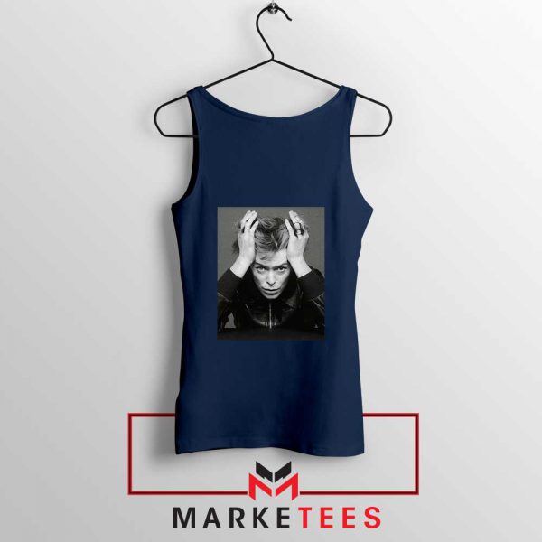 David Bowie Blackstar Navy Blue Tank Top