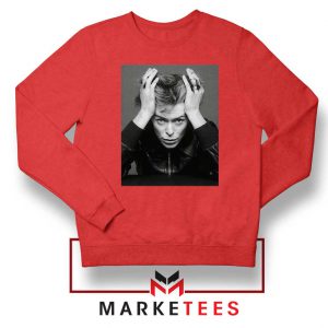 David Bowie Blackstar Red Sweatshirt