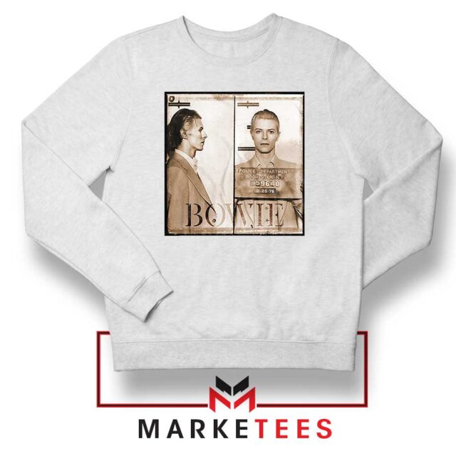 David Bowie Mugshot Sweatshirt Best S-2XL