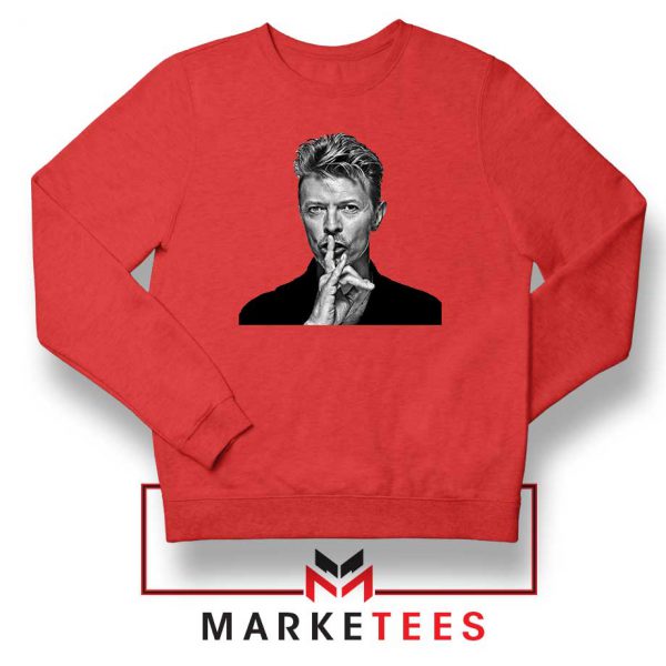 David Bowie Music Red Sweatshirt