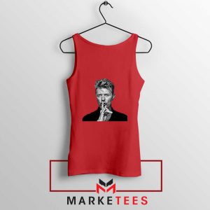 David Bowie Music Red Tank Top
