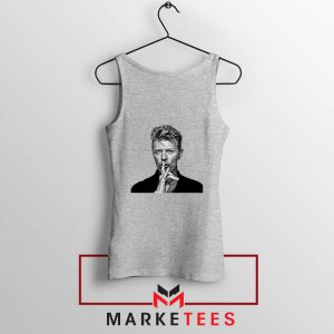 David Bowie Music Sport Grey Tank Top