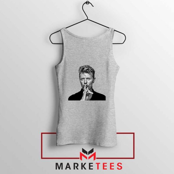 David Bowie Music Sport Grey Tank Top