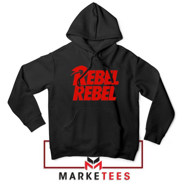 David Bowie Rebel Rebel Black Hoodie