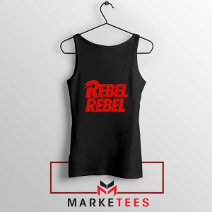 David Bowie Rebel Rebel Black Tank Top