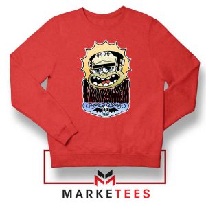 Frankenstein Cartoon Red Sweatshirt