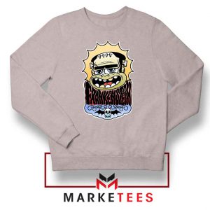 Frankenstein Cartoon Sport Grey Sweatshirt